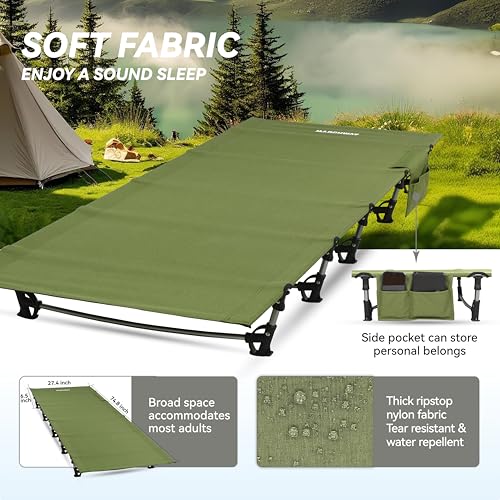 MARCHWAY Ultralight Folding Tent Camping Cot Bed, Portable for Outdoor Travel S705918