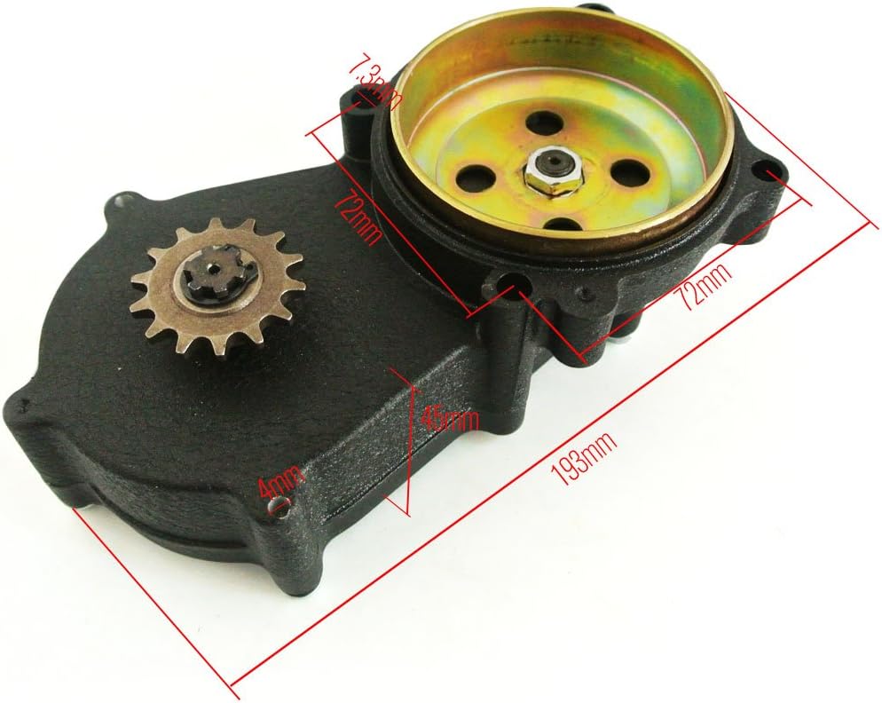 T8F 14T Tooth Double Chain Clutch Drum Gear Box 47cc 49cc Mini Moto Dirt Bike M749