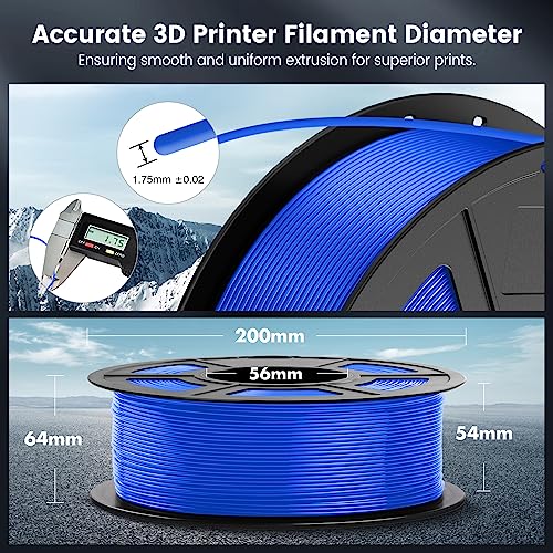 SUNLU 4kg PLA 3D Printer Filament Bundle, 1.75mm, 4 Black Spools V387