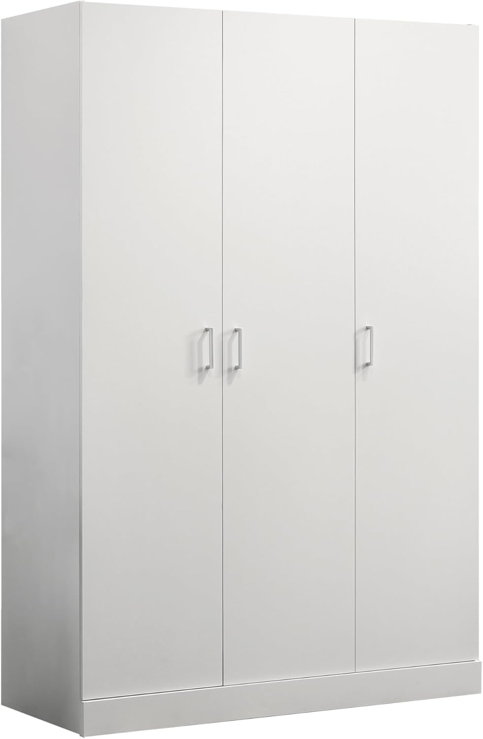 3 Doors Armoire Wardrobe, 71.5" H, White T2137