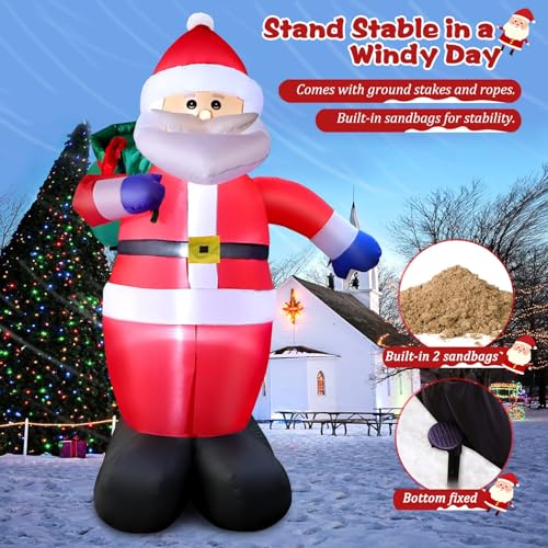 FunFanso 14 FT Christmas Inflatable Snowman with LED Light U47374