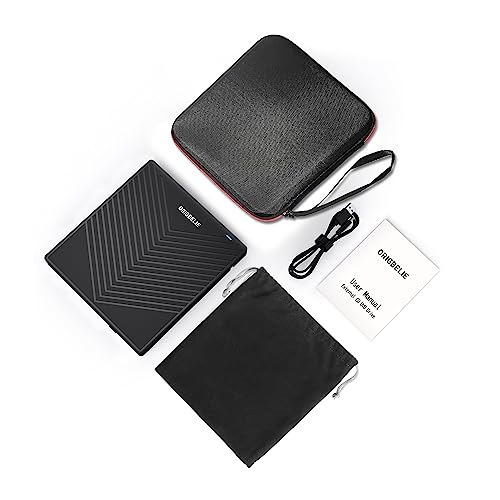 External CD DVD Drive for Laptop, USB 3.0 Type-C, Slim Portable Burner T70166