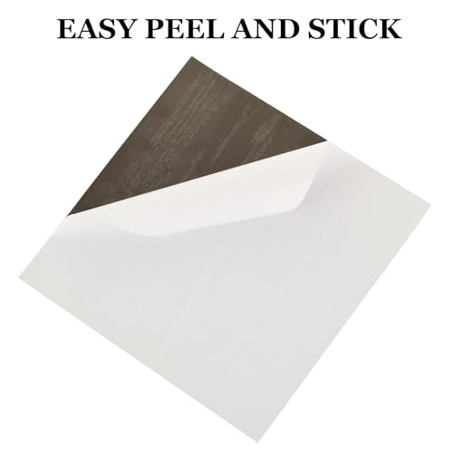 Peel and Stick Vinyl Floor Tiles 12x12 Waterproof Wood Look, 40 Sheets V905