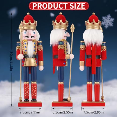11.8 Inch Wooden Nutcracker Christmas Decor T403
