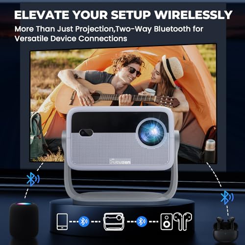 Netflix Officially Licensed Smart Projector with WiFi and Bluetooth, 1080P 4K Support J441426