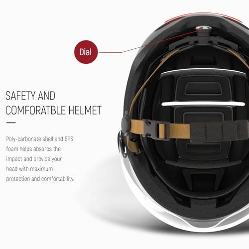 LIVALL L23 Smart Bike Helmet with LED Lights & Removable Visor A779416