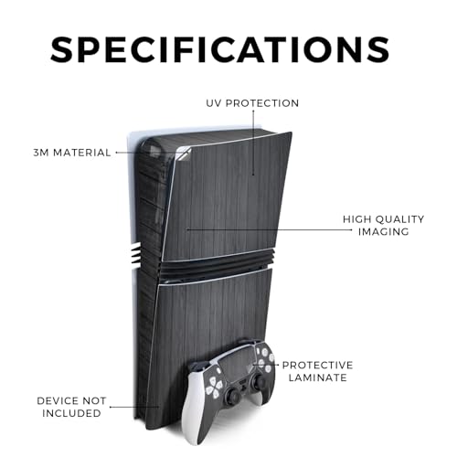 MightySkins Carbon Fiber Gaming Skin for PS5 Digital Edition Disc Drive - Black Camo S1804