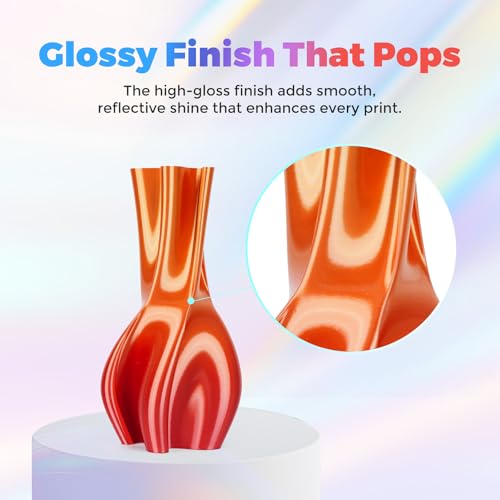 FLASHFORGE Silk PLA Filament 1.75mm, 1kg Spool V8381