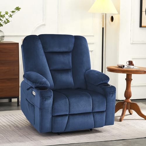 MCombo Small Power Lift Recliner Chair with Massage and Heat, Brown N356790