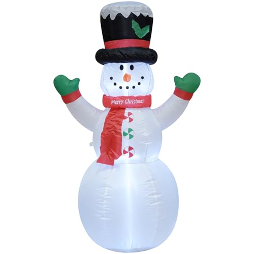 4 FT Christmas Snowman Inflatable with LED Lights Indoor Outdoor Decor E952