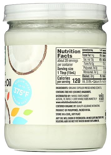 Organic Refined Coconut Oil, 14 Fl Oz (Pack of 2) L52441