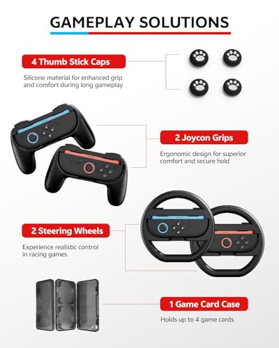 Switch 2 Accessories Bundle for Nintendo, 16 in 1 Game Kit Z1804