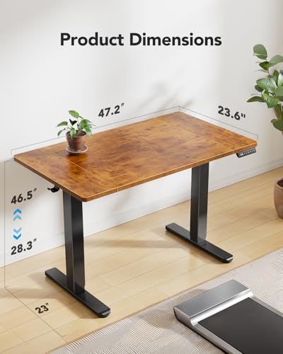HUANUO Electric Standing Desk 71 x 35 inch Height Adjustable Sit Stand Desk H24537