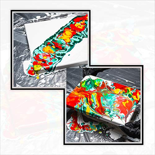 GenCrafts Neon Acrylic Pouring Paint 12 Colors, 2 oz Bottles J107