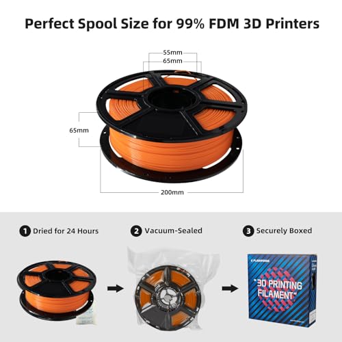 FLASHFORGE PLA Filament 1.75mm Burnt Titanium, Color Changeable 3D Printer Filament 1kg T433110