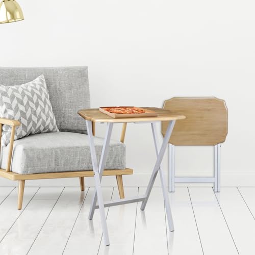 Casual Home 5 Piece Tray Table Set, Espresso U4669