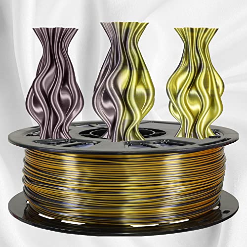 MIKA3D Bicolor Silk PLA 3D Printer Filament Bundle, 1.75mm, 6 Spools V5573