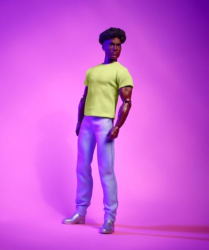 Barbie Looks Ken Doll No. 25, Curly Black Hair, Y2K Fashion G7853