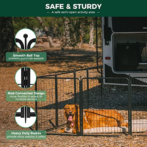 FXW Rollick Dog Playpen 32 Inch 16 Panels for Small and Medium Dogs E405995