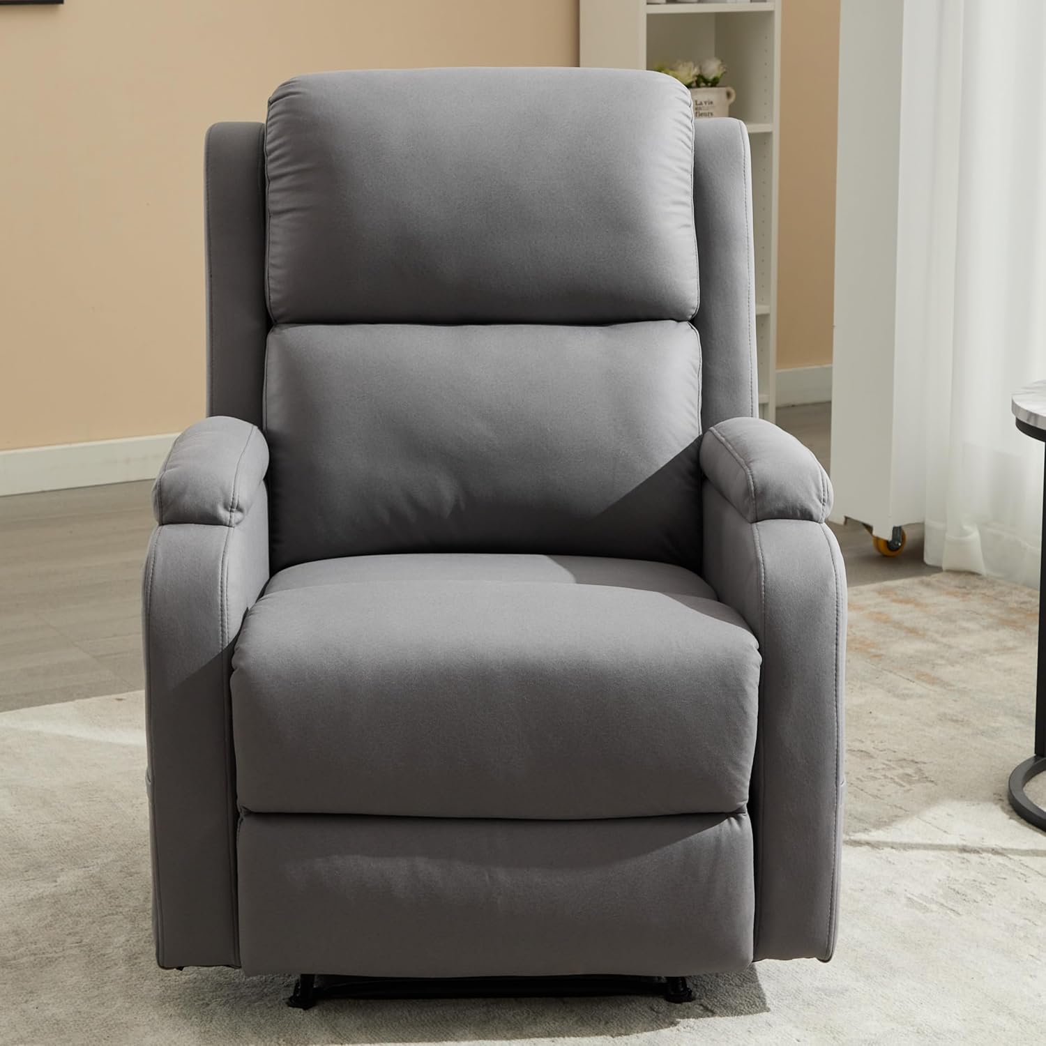 Lazy Boy Leather Recliner Chair for Adults with Adjustable Backrest N3274