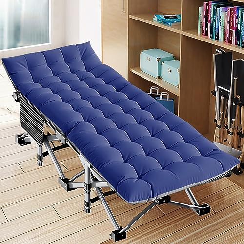 LILYPELLE Folding Camping Cot, Extra Wide Heavy Duty with Carry Bag Z15817