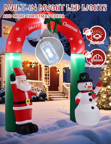 Christmas Inflatable Snowman with Penguin Yard Decoration with LED Lights K4000