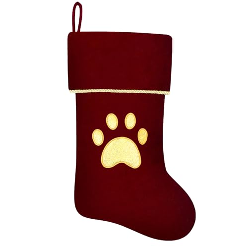 20 Inches Initial Monogram Blue Velvet Christmas Stocking with Gold Trim U394