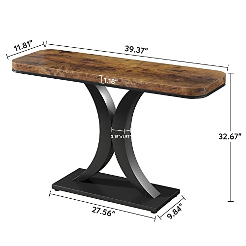 Industrial Entryway Console Table for Small Spaces N488631