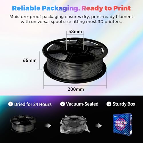 FLASHFORGE Silk PLA Filament 1.75mm, 1kg Spool V8381