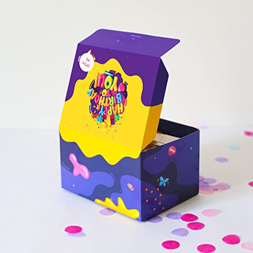 FETTIPOP Merry Christmas Exploding Confetti Gift Box, Pop Up Surprise, Prank Gift Wrapping Idea E58876