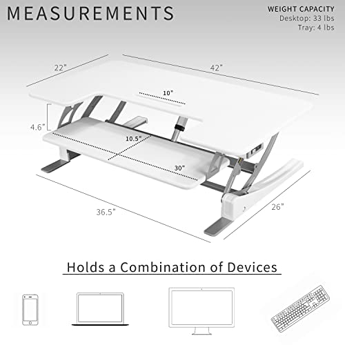 VIVO 36 inch Electric Stand Up Desk Converter, Black U953