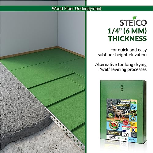 Wood Fiber Flooring Underlayment 3mm 40 Sq Ft for Laminate Vinyl Hardwood M70132
