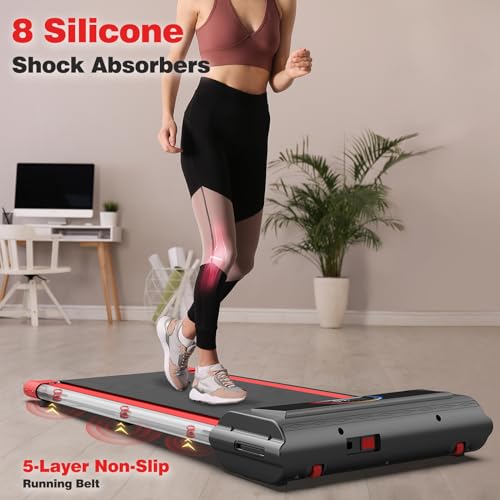 Walking Pad Treadmill 2 in 1, Under Desk Running Machine with Remote Control U4799