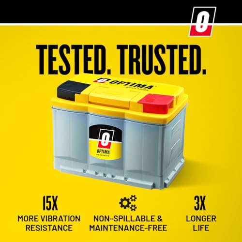 OPTIMA Batteries YellowTop DH7 Sealed AGM Battery, 880 CCA, Group Size 94R P669267