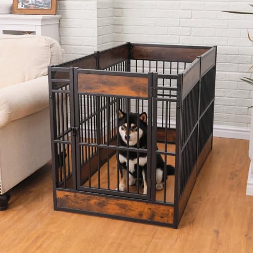 Dog Playpen 31.5" Indoor Heavy Duty Furniture Style Puppy Pen K408
