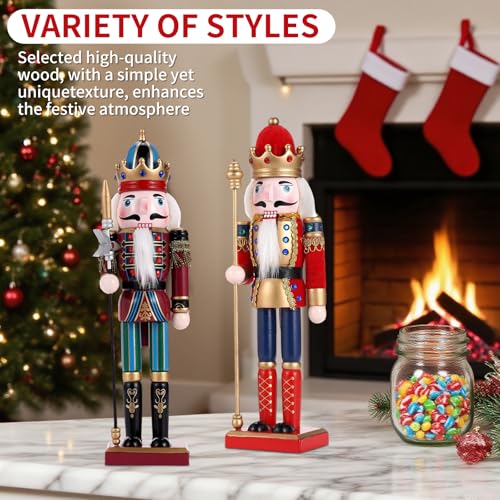11.8 Inch Wooden Nutcracker Christmas Decor T403