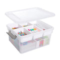 Citylife 17 QT Plastic Storage Box with Removable Tray A71310