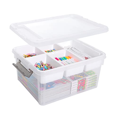Citylife 17 QT Plastic Storage Box with Removable Tray A71310
