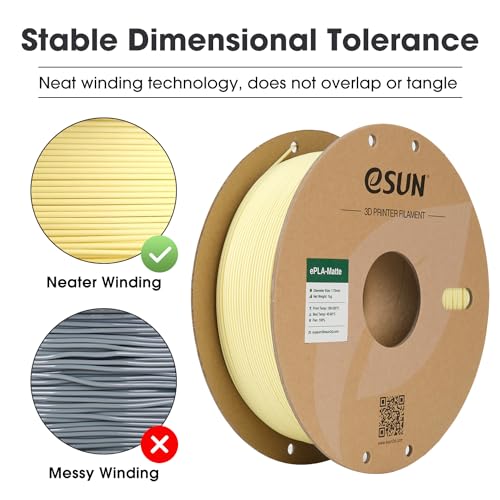 eSUN PLA+ Filament 1.75mm 3D Printer Filament, 1KG Spool, Fire Engine Red Q357