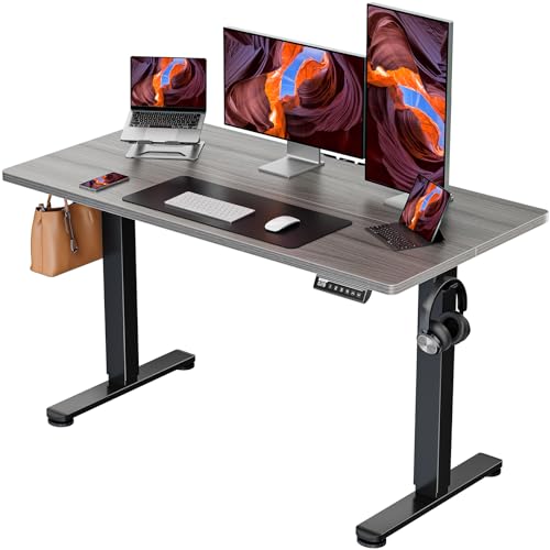 ErGear Height Adjustable Electric Standing Desk 48 x 24 Inches, Walnut S608