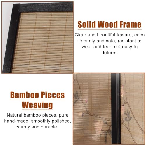 Japanese Screen Room Divider 6 Panels Folding Privacy Screen, 175cm Tall L206