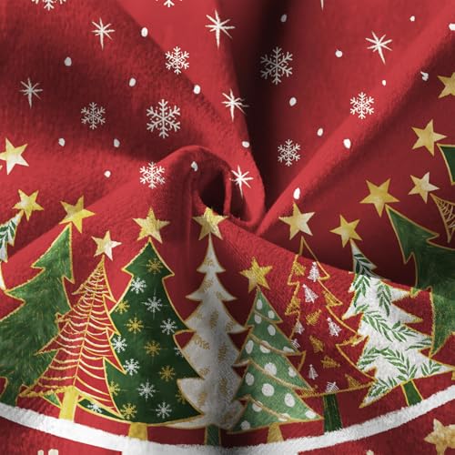 Red Christmas Tree Skirt 36 Inches for Holiday Decor U1938