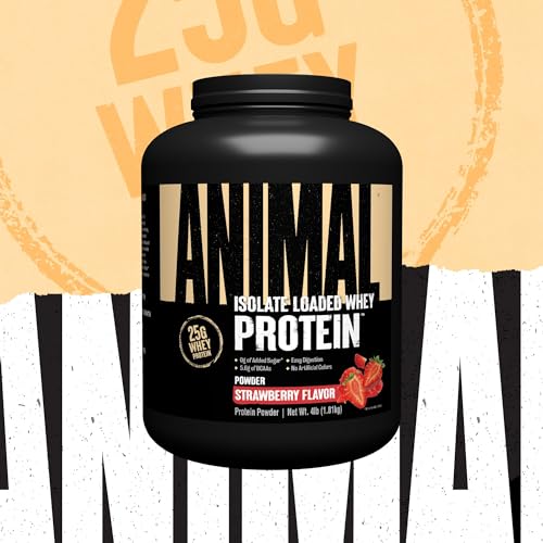 Animal Whey Isolate Protein Powder Cookies & Cream 4 lbs G1457