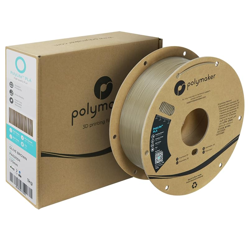 Polymaker PolyLite PLA Filament 1.75mm 1kg Black H626