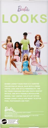 Barbie Looks Ken Doll No. 25, Curly Black Hair, Y2K Fashion G7853