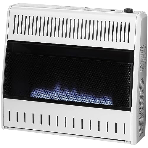 ProCom ML300HBA-B Ventless Liquid Propane Blue Flame Heater with Base Feet K420