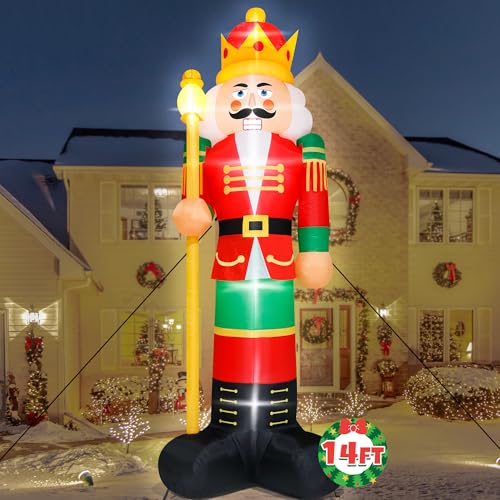 16FT Christmas Inflatable Snowman with LED Lights Outdoor Yard Decor N561071