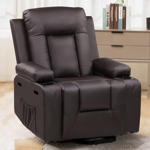 COMHOMA Power Lift Recliner Chair for Elderly Adults with Massage & Heat, Brown J661097