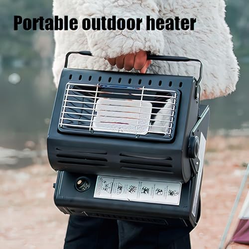 Portable Propane Heater for Camping, 3 Heat Settings, Red S20038