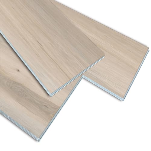 Interlocking Luxury Vinyl Flooring Wood-Look Planks SPC Rigid Core Waterproof Hickory Q852539